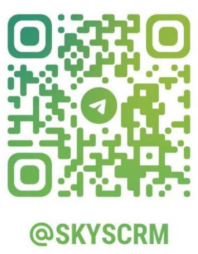 Scan this QR code to contact SKY SCRM on Telegram
